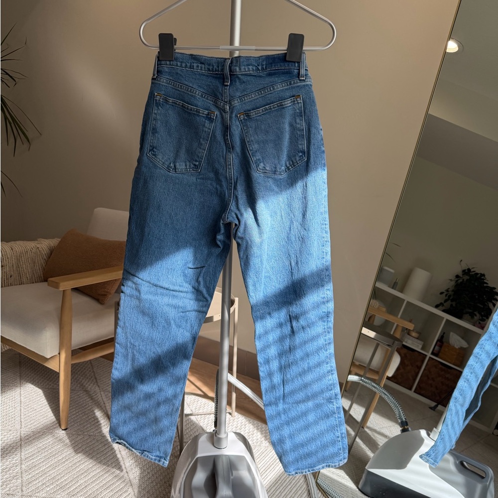 Abercrombie 90s Straight Ultra High Rise Jeans 30R - Curve Love - Picture 10 of 11
